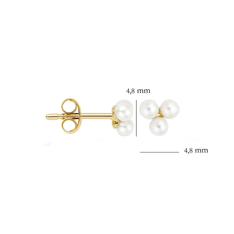 Oorknoppen 7200YPW - 14k Geelgoud met parel