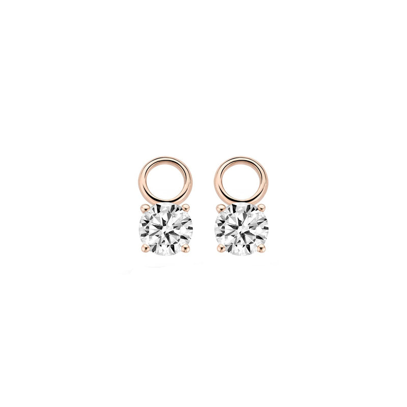 Ear Charms 9026RZI - 14k Rose Gold with Zirconia
