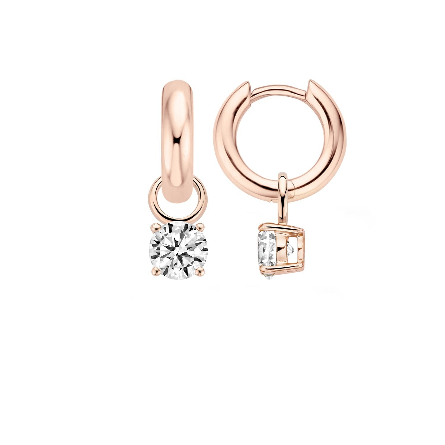 Ear Charms 9026RZI - 14k Rose Gold with Zirconia