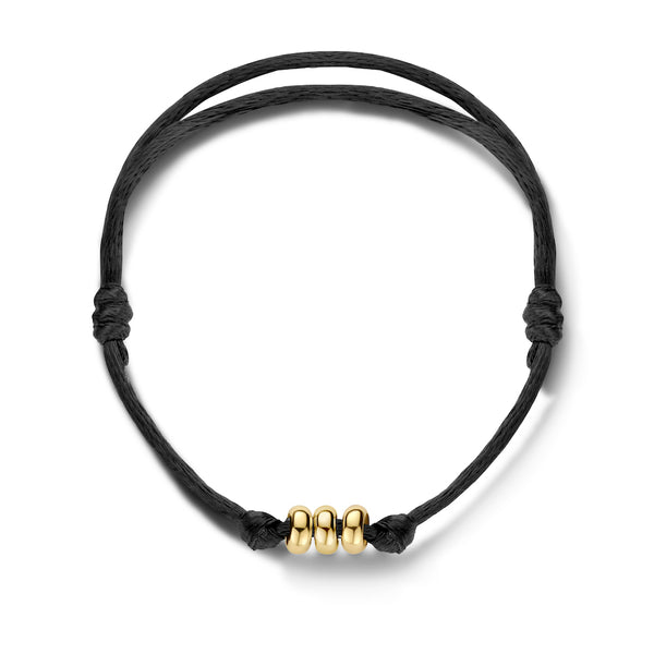 Bracelet 2182YGO - Or jaune 14 carats avec cordon en soie
